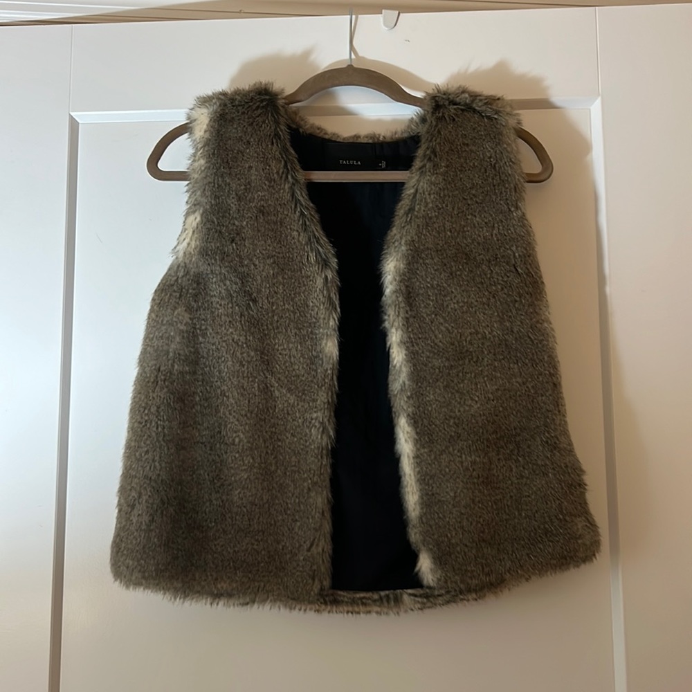 Talula faux fur vest.